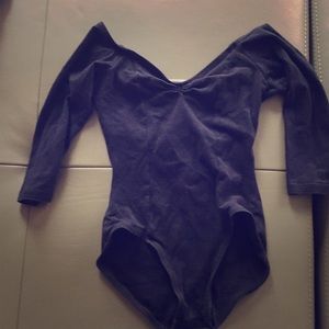 Natalie Long-Sleeve Black Leotard